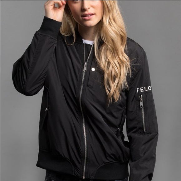Peloton Jackets & Blazers - PELOTON Black Bomber jacket (unisex) Size Small
